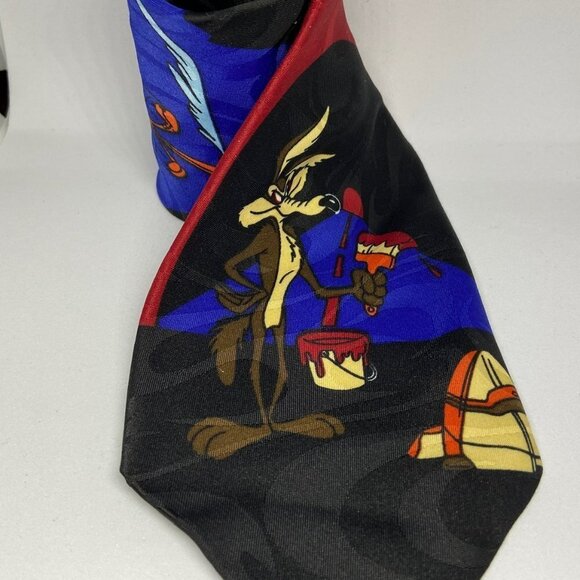 Vintage Balancine Hot Cakes 1994 Looney Tunes Neck Tie - Picture 1 of 4